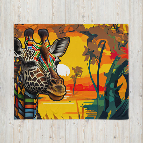 Giraffe Mama Africa Blanket